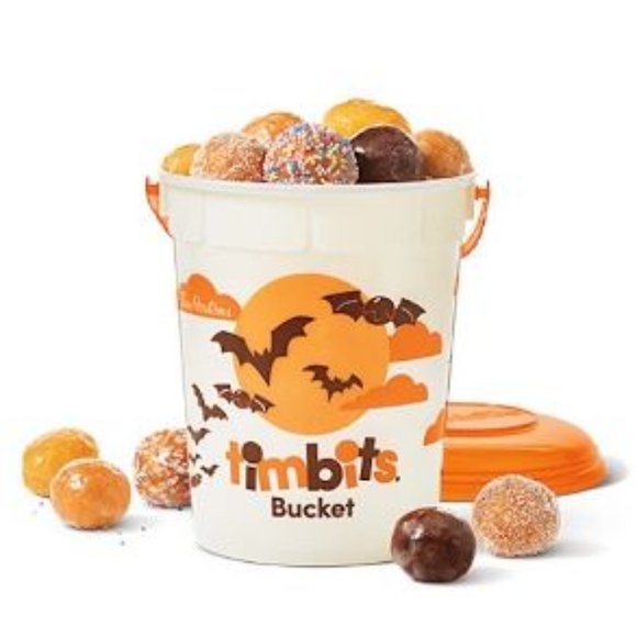 Tim Hortons Accents Tim Hortons Halloween Timbits Bucket Glowing In